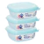 Kit 3 Pote 1178ml Quadrado Livre PBA Microondas Freezer Vasilha - comprar online