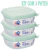Kit 3 Pote 1178ml Quadrado Livre PBA Microondas Freezer Vasilha - loja online