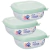 Imagem do Kit 3 Pote 1178ml Quadrado Livre PBA Microondas Freezer Vasilha