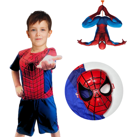 Fantasia Homem Aranha Infantil Enchimento Máscara