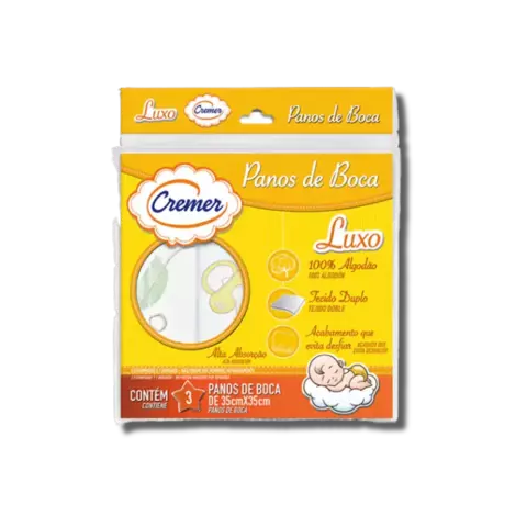 Pano de Boca Luxo com 3 Unidades Cremer
