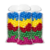 100 Bolinhas Piscina Divertidas 76mm Atóxica Não Amassam - KidsBeHappy