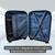 Kit 3 Malas de Viagem Coleção Nova York Cadeado 4 Rodas 360º - KidsBeHappy