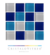 Mosaico para Alberca Cristalo Vitreo 2.5x2.5 cm – Mezcla de Azules (2 m²) - comprar en línea