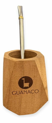 Mate Tradicional Tus Guanaco Con Bombilla - Madera