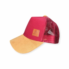 Gorra Trucker Premium - Bordo y Marron