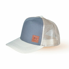 Gorra Trucker Premium - Crudo y Gris Claro