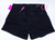 shorts Preto curto com botões na internet