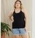 regata feminina canelada plus size