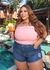Short jeans plus size "Xtra Charmy"