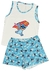Conjunto Pijama Feminino Verão Roupa de Dormir, blusinha com manga, regata e alcinha c\ shorts Diversos Personagens. - loja online