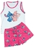 Conjunto Pijama Feminino Verão Roupa de Dormir, blusinha com manga, regata e alcinha c\ shorts Diversos Personagens. - blessedstore.net.br