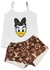 Conjunto Pijama Feminino Verão Roupa de Dormir, blusinha com manga, regata e alcinha c\ shorts Diversos Personagens. - comprar online