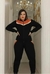 conjunto Feminino Moletinho Faixas Inverno - blessedstore.net.br