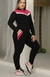 conjunto Feminino Moletinho Faixas Inverno