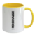 Caneca de Porcelana Fundo e Alça Colorido Para Personalizar do Seu Jeito! – 325ml