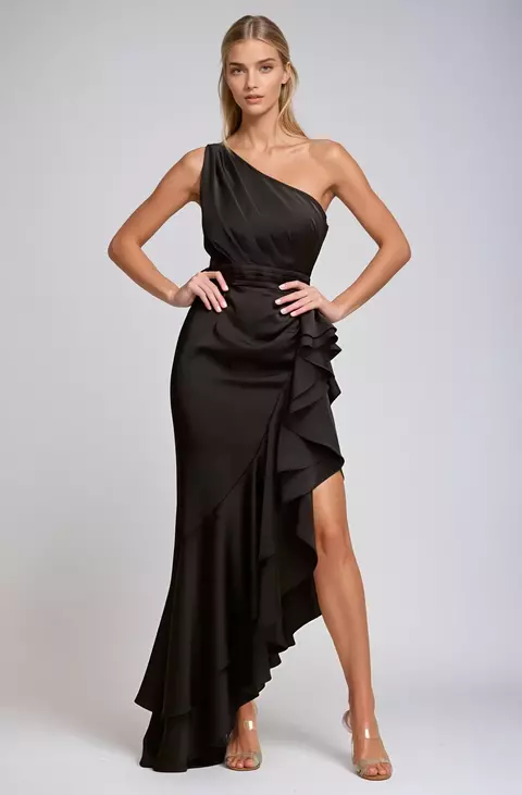 Vestido asimétrico olanes - comprar en línea