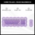 Kit Teclado + Mouse Inalámbricos – Violeta en internet