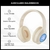 Auriculares Bluetooth Inalámbricos con Vincha Plegable – Color Beige - comprar online