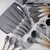 KIT UTENSÍLIOS DE COZINHA 19 PEÇAS - CINZA na internet