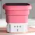 MINI MÁQUINA DE LAVAR ROUPA PORTÁTIL DOBRÁVEL - ROSA - comprar online