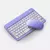 TECLADO SEM FIO BLUETOOTH RECARREGÁVEL COM MOUSE - ROXO