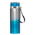 GARRAFA TÉRMICA AÇO INOX COM VEDAÇÃO 1L - AZUL COM PRATA