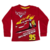 CAMISETA MANGA LONGA CARROS MCQUEEN VERMELHA - comprar online