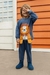 CONJUNTO PIJAMA MOLETINHO AZUL LEÃO - loja online