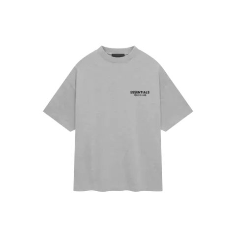 Fear Of God Essentials Jersey Crewneck T-shirt Light Heather Gray - comprar online