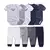 Kit com 5 peças Body + calças unisex
