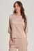 Blusa Recortes Acetinada Glam - comprar online