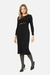 Vestido em malha ribana estruturada 1x1 com elastano e recortes frente em tule. na internet