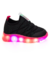 Tênis Infantil Novopé Soft LED Preto Glitter e Pink Fluor - comprar online