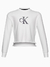 Blusao Calvin Klein Menina Logo em Paete Off WHite - comprar online