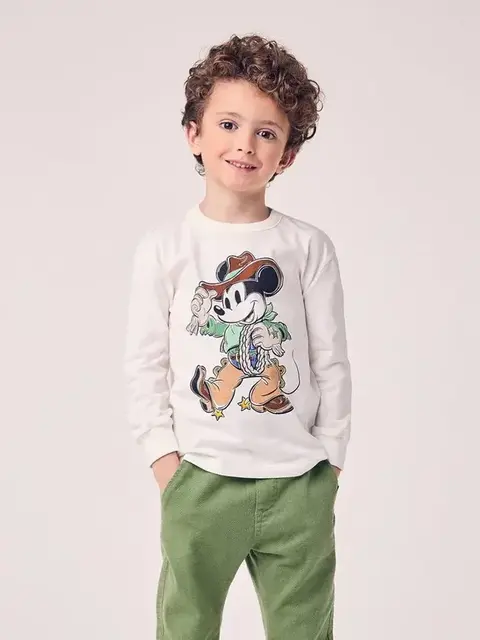 Camiseta Menino Youccie Infantil do Cowboy Mickey