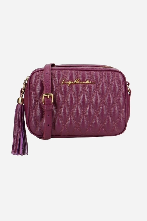 Bolsa Clássica Em Couro Média - Tinto - Luiza Barcelos