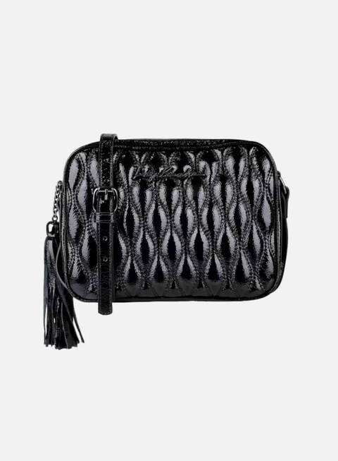 Bolsa Clássica Média Verniz - Preto - Luiza Barcelos - comprar online