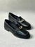 Loafer Salto Baixo Couro - Preto - Jorge Bischoff
