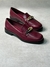 Loafer Salto Baixo Couro - Vinho Dark Cherry - Jorge Bischoff - comprar online