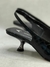 Scarpin Slingback Salto Space Couro Snake - Preto - Carrano - ZAPATARIA SHOES