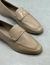 Loafer Costuras Icon Couro Verniz - Bege Bella - Carrano - comprar online