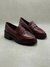 Loafer Studs Tratorado Couro - Vinho Mahogany - Carrano