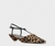 Scarpin Slingback Strips Salto Prisma Pelo - Animal Print Camel - Carrano - comprar online