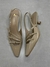 Scarpin Slingback Fivelas Salto Space Couro - Bege Bella - Carrano