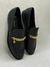 Loafer Chain Charm - Couro - Preto na internet
