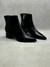 Bota Classic Bico Fino Salto Boco Couro - Preto - Carrano - comprar online