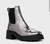 Bota Coturno Chelsea Tratorada Couro Spechio - Metalizado Pewter - Carrano