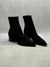Bota Meia Salto Bloco Knit - Preto - Carrano - comprar online