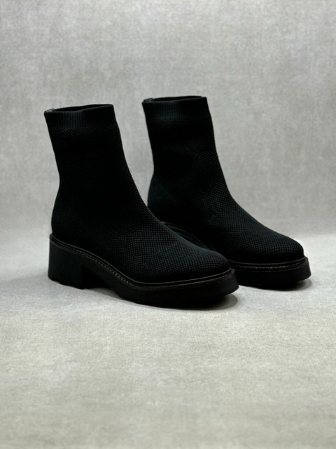 Bora Meia Tratorada Knit - Preto - Carrano - comprar online